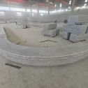 攀枝花 芝麻白异形坐凳，自然面光面弧形加工
