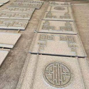 攀枝花 白麻花岗岩外墙立面雕刻板