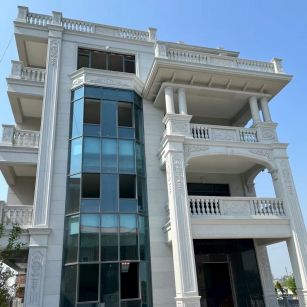 攀枝花 白麻花岗岩别墅外墙干挂效果展示