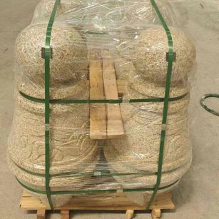 攀枝花 黄金麻异形定制雕花——棒棒糖挡车柱