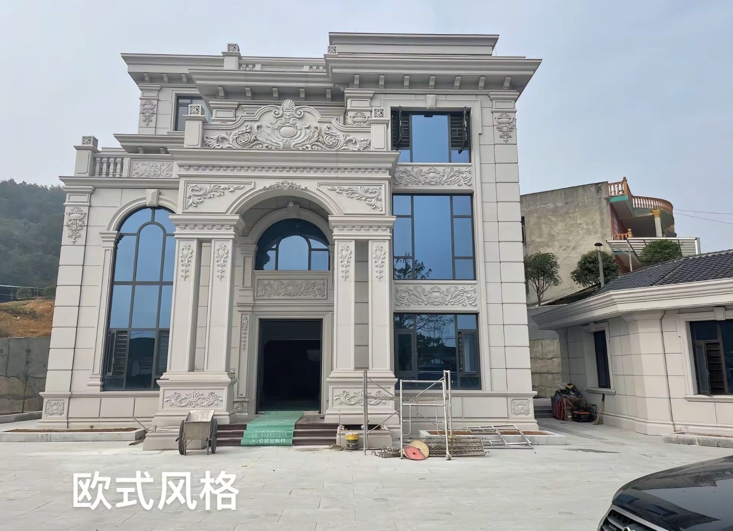 攀枝花 白麻花岗岩别墅外墙干挂