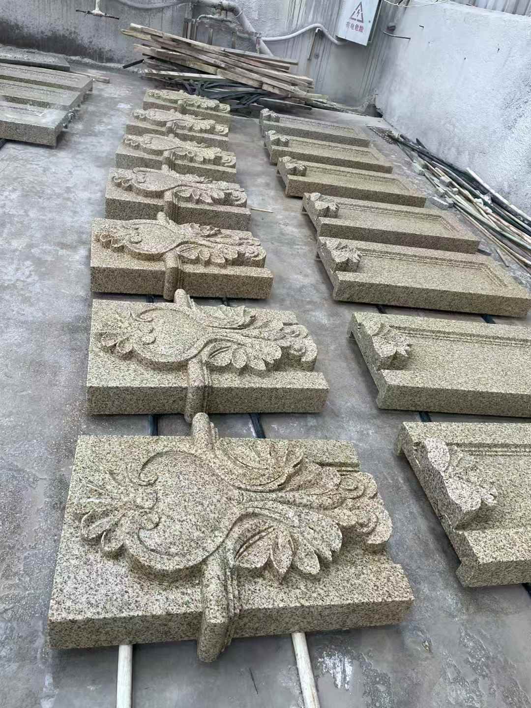 攀枝花 黄金麻花岗岩别墅外墙雕刻板