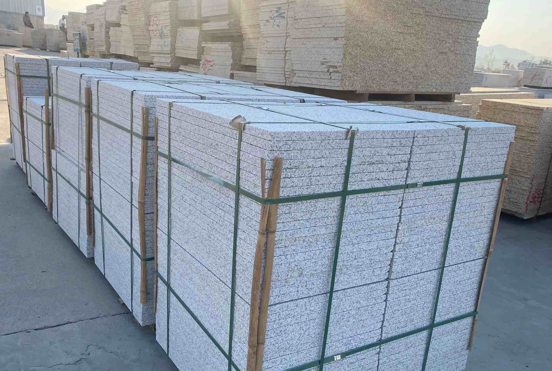 攀枝花 白麻花岗岩荔枝面地铺石