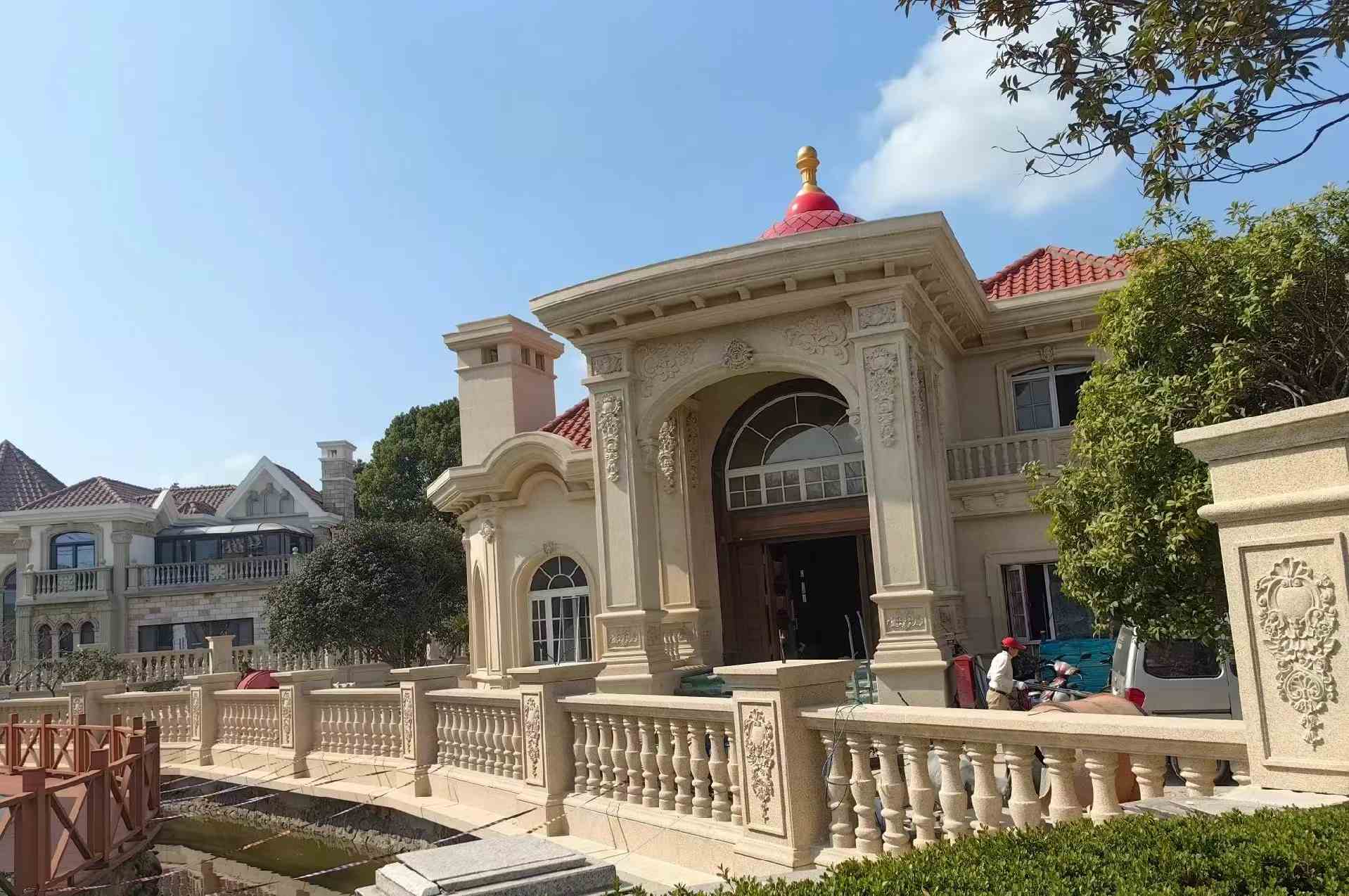 攀枝花 黄金麻花岗岩欧式别墅