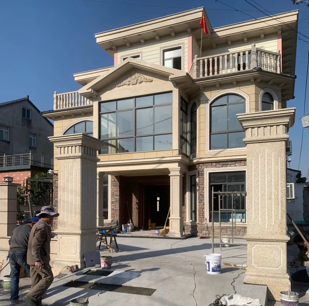 攀枝花 黄金麻花岗岩荔枝面别墅外墙干挂私家专属