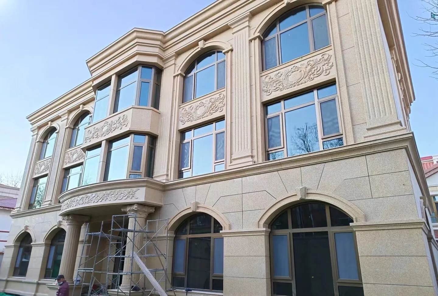 攀枝花 黄金麻花岗岩别墅外墙干挂